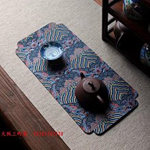 大阪三町屋布藝織錦緞中式石竹花茶墊 六角杯墊 功夫茶具隔熱茶道茶室茶杯托 歷史價格詳細信息