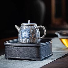 何賦森老師手作瓷包銀七彩雛菊泡茶壺999銀鎏銀茶壺家用陶瓷茶壺 歷史價格詳細信息