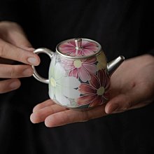 何賦森老師手作瓷包銀七彩雛菊泡茶壺999銀鎏銀茶壺家用陶瓷茶壺 價格比較,價格查詢,歷史價格詳細信息