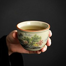 景德鎮茶具綠地琺瑯彩嬰戲圖主人杯茶杯品茗杯古董古玩收藏擺件 歷史價格詳細信息