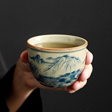 陶瓷功夫 茶杯      主人杯 手繪粉彩花蝶紋聞香杯 景德鎮  茶具蝶香 品茗杯 歷史價格詳細信息
