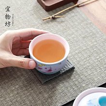 陶瓷功夫 茶杯      主人杯 手繪粉彩花蝶紋聞香杯 景德鎮  茶具蝶香 品茗杯 歷史價格詳細信息