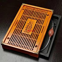 實木茶盤家用功夫茶具新中式儲水式托盤瀝水盤小茶臺小~特價~特價 歷史價格詳細信息