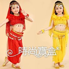 《時尚寶盒》#CH037_兒童肚皮舞荷葉領光澤布錢幣短上衣+燈籠束口褲套組_三色_表演/舞衣/尾牙 歷史價格詳細信息