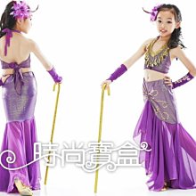 《時尚寶盒》#CH037_兒童肚皮舞荷葉領光澤布錢幣短上衣+燈籠束口褲套組_三色_表演/舞衣/尾牙 歷史價格詳細信息