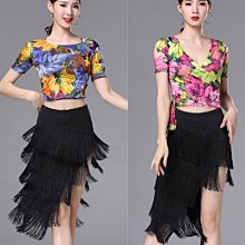 5Cgo【鴿樓】拉丁舞服女成年新款夏季摩登恰恰舞廣場舞黑色紫色連衣裙專業表演練功服短袖t656532518584 歷史價格詳細信息