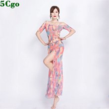 5Cgo【鴿樓】新款性感肚皮舞印度舞舞衣表演服仙女款羽毛開衩大擺裙popsong演出比賽套裝t786052254484 歷史價格詳細信息
