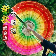 福福百貨~舞蹈扇子跳舞扇加長雙面藕粉漸變練習表演演出秧歌扇真絲古典舞扇 歷史價格詳細信息