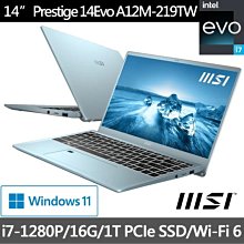 MSI Prestige 14Evo A12M-217TW 灰【台南 高雄】來電問底價  I7-1185G7 微星 歷史價格詳細信息