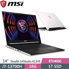 筆電專賣全省~MSI微星 Stealth 16Studio A13VF-047TW 私密問底價 歷史價格詳細信息