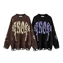 男青春流行港風毛衣長袖新款慵懶直筒型帥氣秋季針織衫潮休閒-潮男服飾 歷史價格詳細信息