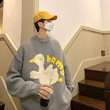 美式復古毛衣男M3XL 秋冬寬鬆百搭圓領麻花撞色毛衣男女 慵懶日系軟糯撞色針織衫 歷史價格詳細信息