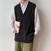 無袖V領毛衣外套 馬甲 毛衣 針織背心男  馬甲針織衫 套頭毛衣背心情侶 (MGM06)【FIZZE】 歷史價格詳細信息