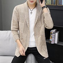 小外套毛衣男秋季韓版潮流休閒v領針織衫ins寬鬆慵懶風情侶外套 歷史價格詳細信息