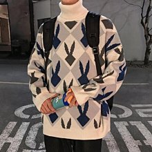 FINDSENSE X  男士菱形針織毛衣男女同款 歷史價格詳細信息