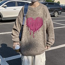 【型男會社】1126 JGW 秋冬磚墻日系大碼男七彩小熊印花加絨加厚毛衣針織衫MY071P60 歷史價格詳細信息