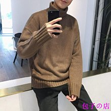 包子の店高領毛衣 情侶裝 潮流毛衣 韓版毛衣 高領針織衫 休閑針織衫 情侶毛衣 潮牌毛衣 圓領毛衣 針織上衣 男女同款 休 歷史價格詳細信息