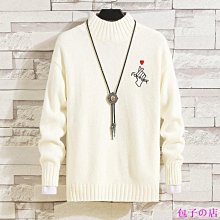 高領毛衣 男士打底針織衫 秋冬季潮流刷毛加厚保暖男裝上衣服 素色高領毛衣男 歷史價格詳細信息