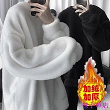 港風毛衣男 韓版潮流秋冬季加厚款 圓領條紋內搭針織衫 寬松打底毛衫-潮男服飾 歷史價格詳細信息