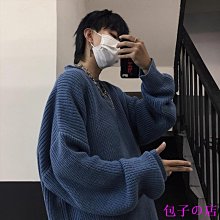 包子の店毛衣男 秋冬素色打底針織衫 潮青年圓領長袖線衣加厚毛衣男上衣 針織毛衣 男女同款毛衣外套 歷史價格詳細信息