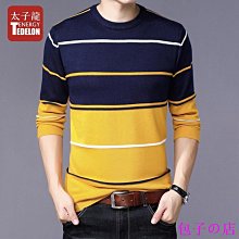 包子の店男士針織衫 休閑 拼色&#92;素色男士毛衣 V領T恤套頭 打底衫  加大碼條紋、素色/拼色修身 男式套頭針織衫毛衣，春秋 歷史價格詳細信息
