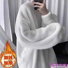 港風毛衣男 韓版潮流秋冬季加厚款 圓領條紋內搭針織衫 寬松打底毛衫-潮男服飾 歷史價格詳細信息