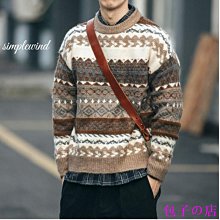 冬季加厚圓領毛衣男 M3XL 潮流時尚小眾套頭針織衫 寬鬆帥氣慵懶上衣 歷史價格詳細信息