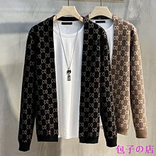 包子の店新款  潮流春秋季商務男開衫針織衫外穿毛衣男外套毛衫男士潮流上衣衣服男裝 歷史價格詳細信息