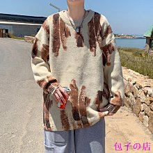 漸變色圓領針織衫男 2色M3XL 秋冬季寬鬆打底針織衫 套頭長保暖袖上衣 男女同款 歷史價格詳細信息