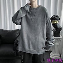 港風毛衣男 韓版潮流秋冬季加厚款 圓領條紋內搭針織衫 寬松打底毛衫-潮男服飾 歷史價格詳細信息