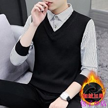 包子の店假兩件毛衣男刷毛加厚長袖男士針織衫冬天衣服中青年上衣 歷史價格詳細信息