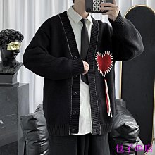 包子の店高級感毛衣外套男ins潮流愛心刺綉針織衫秋冬季加厚開衫情侶線衣 TF1 價格比較,價格查詢,歷史價格詳細信息