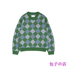 包子の店2022春秋潮字母提花條紋撞色男V領情侶長袖 潮流休閒保暖針織小外套 歷史價格詳細信息