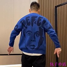 小外套毛衣男秋季韓版潮流休閒v領針織衫ins寬鬆慵懶風情侶外套 歷史價格詳細信息