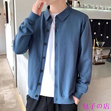 男士約翻領長袖針織衫男 2024秋季商務休閒百搭素色毛衣男M3XL 歷史價格詳細信息