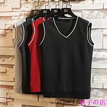 男士V領緊身毛線背心 素色針織毛背心 男無袖毛衣馬甲 純棉針織背心 新增4XL（100公斤可穿） 歷史價格詳細信息