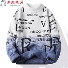 秋冬季仿貂毛衣半高領青少年時尚休閑針織打底衫潮牌寬松上衣服男男裝毛衣 男士針織衫 歷史價格詳細信息