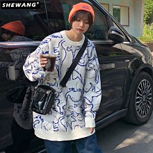 熱銷 SW毛衣針織衫雪山毛衣男ins港風慵懶韓版胖子針織衫大碼情侶個性潮流內搭 可開發票 歷史價格詳細信息