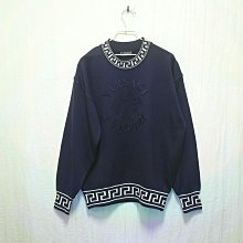 [稀有品] Versace 凡賽斯 寶藍色雙飛馬 白色素面萊卡彈力棉短袖T恤 義大利製 M號 歷史價格詳細信息