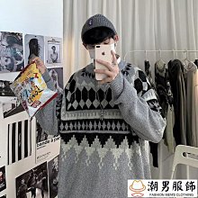 2023新款拼色男士針織衫秋冬半高領毛衣男圓領套頭休閑寬松上衣男男裝毛衣 男士針織衫 歷史價格詳細信息