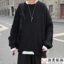 假兩件毛衣男士撞色ins潮流襯衫領秋冬季打底針織衫加絨男裝線衣【zero潮流屋】 歷史價格詳細信息