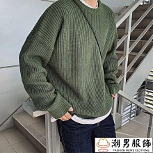 毛衣男寬松加厚冬季韓版潮流個性男士打底衫秋冬針織衫日系毛線衣-潮男服飾 歷史價格詳細信息