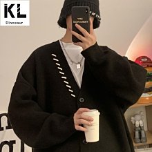 高級感毛衣男 秋冬季潮牌高街小眾打底衫  寬鬆慵懶風針織衫外套-潮男服飾 歷史價格詳細信息