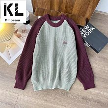 毛衣男 23秋冬新款韓版時尚拼接針織衫 潮流痞帥輕奢毛線衣 彈力男裝上衣   M3XL 歷史價格詳細信息