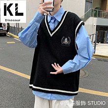 韓版針織衫背心男 針織馬甲毛衣外穿 無袖針織馬甲V領學生毛背心男青少年純棉日系毛衣套頭坎肩學院-毛毛男裝 歷史價格詳細信息