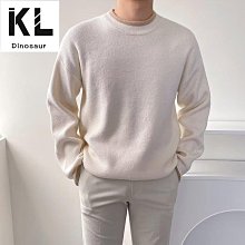 假兩件毛衣男 4色M3XL 秋冬寬鬆上衣 潮流圓領華夫格針織衫 韓版慵懶簡約針織外套 歷史價格詳細信息