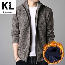 5色入針織開衫 男士針織外套加絨加厚毛衣外套時尚潮流針織衫男士韓版寬松領單排扣純色秋季開衫毛衣外套男8-時尚男裝 歷史價格詳細信息