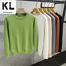 秋冬季素色圓領套頭毛衣男 體格紋設計感毛衣 休閒時尚百搭寬鬆針織衫 歷史價格詳細信息