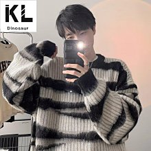 美式復古毛衣男M3XL 秋冬寬鬆百搭圓領麻花撞色毛衣男女 慵懶日系軟糯撞色針織衫 歷史價格詳細信息