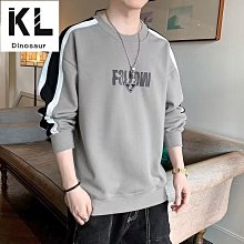 春秋季薄款長袖T恤男士寬鬆圓領秋衣體恤大碼運動休閒衫圓領長袖T男性衣服上衣T恤男裝休閒服裝-正正男裝 歷史價格詳細信息